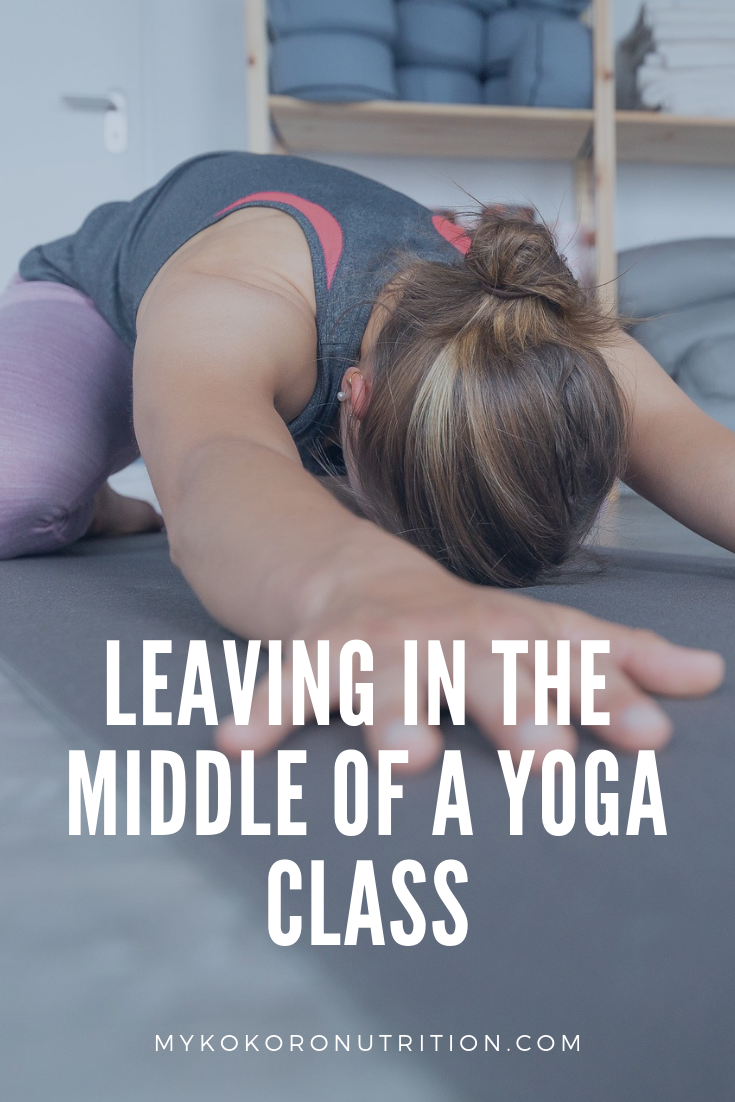 Leaving in the Middle of a Yoga Class