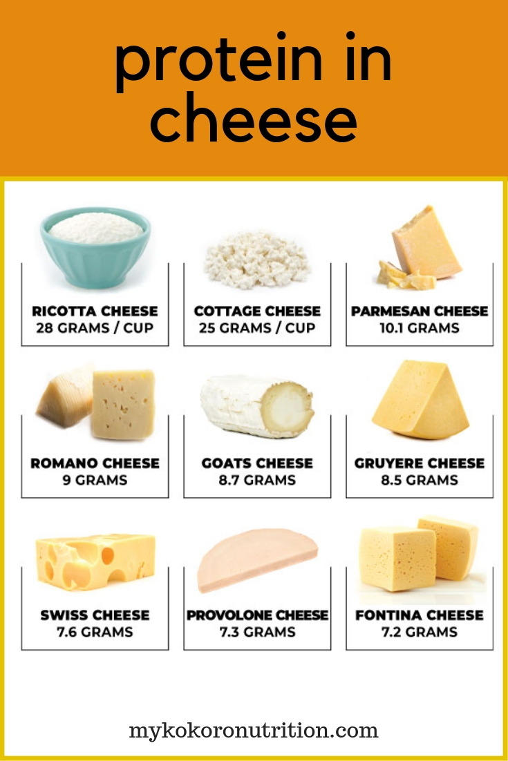 protein in cheese